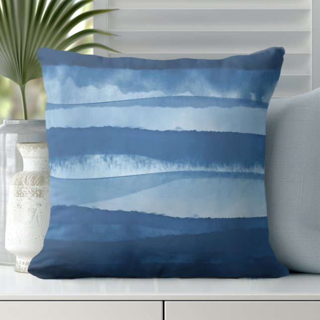 blauwe kust kussen (Discover Gorgeous Coastal Throw Pillows by Totally Coast)