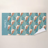 Blauwe Kust Zandloper Vogel Badhanddoek (Badhanddoek)