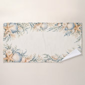 Blauwe Kust Zeeschelp Badhanddoek (Badhanddoek)