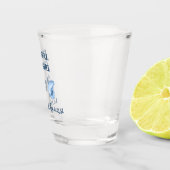 Blauwe kustcowgirl shot glas (Rechts)