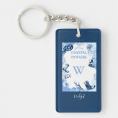 Blauwe kustcowgirl sleutelhanger (Voorkant)