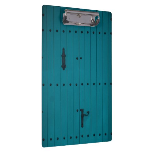 Blauwe kustdeur uit Costa Brava Spanje Klembord (Rechts)