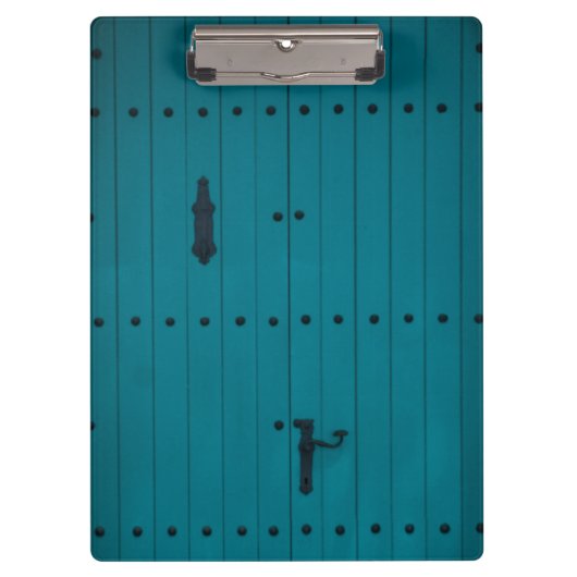 Blauwe kustdeur uit Costa Brava Spanje Klembord (Voorkant)