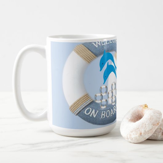 Blauwe Kustdolfijnen Koffiemok (Met donut)