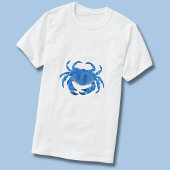 Blauwe kustkrab t-shirt