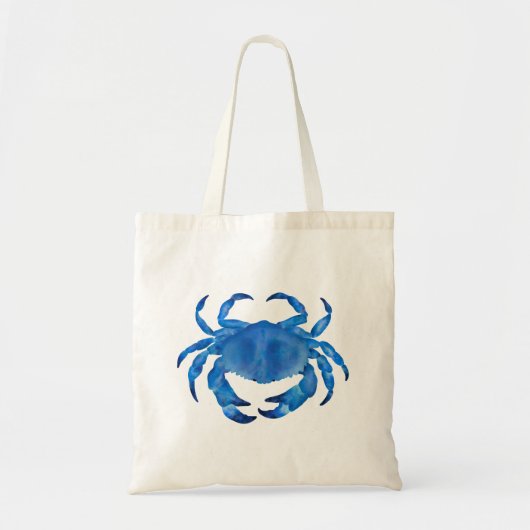 Blauwe kustkrab tote bag (Voorkant)