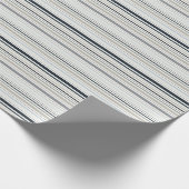 Blauwe Kuststrepen Cadeaupapier (Hoek)