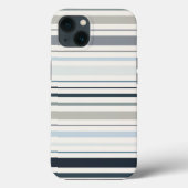Blauwe Kuststrepen Case-Mate iPhone Case (Achterkant)
