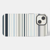 Blauwe Kuststrepen iPhone Hoesje (Achterkant horizontaal)