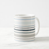 Blauwe Kuststrepen Koffiemok (Voorkant rechts)