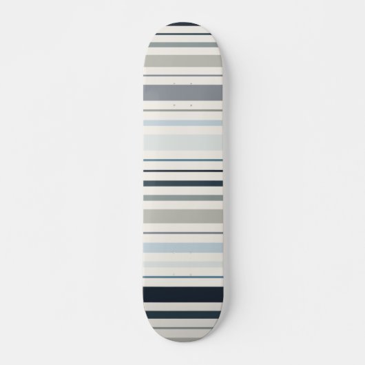 Blauwe Kuststrepen Persoonlijk Skateboard (Voorkant)