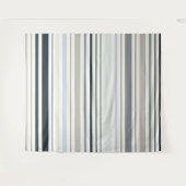 Blauwe Kuststrepen Wandkleed (Voorkant (horizontaal))