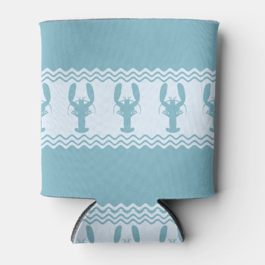 Blauwe kuststrook blikjeskoeler (Voorkant)