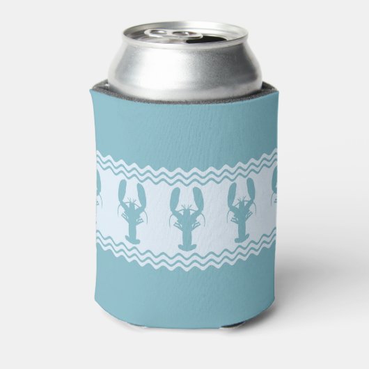 Blauwe kuststrook blikjeskoeler (Blikje Achterkant)