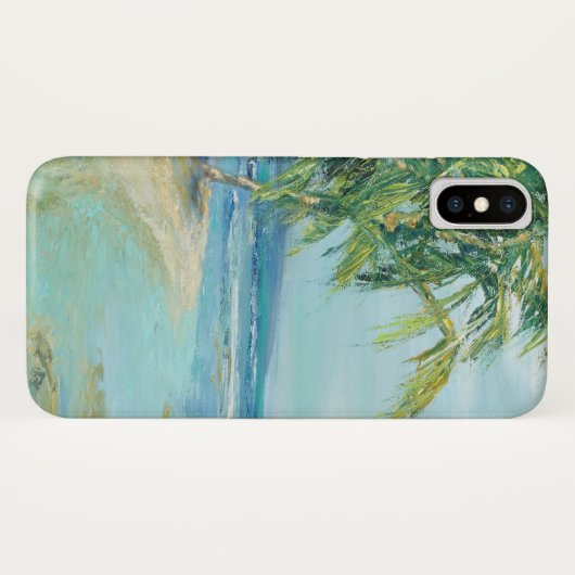 Blauwe kuststrook Case-Mate iPhone case (Achterkant (horizontaal))