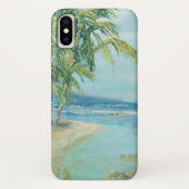 Blauwe kuststrook Case-Mate iPhone case (Achterkant)
