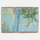 Blauwe kuststrook deken (Voorkant)