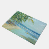 Blauwe kuststrook deurmat (Schuin)