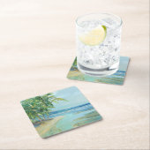 Blauwe kuststrook kartonnen onderzetters (Insitu)