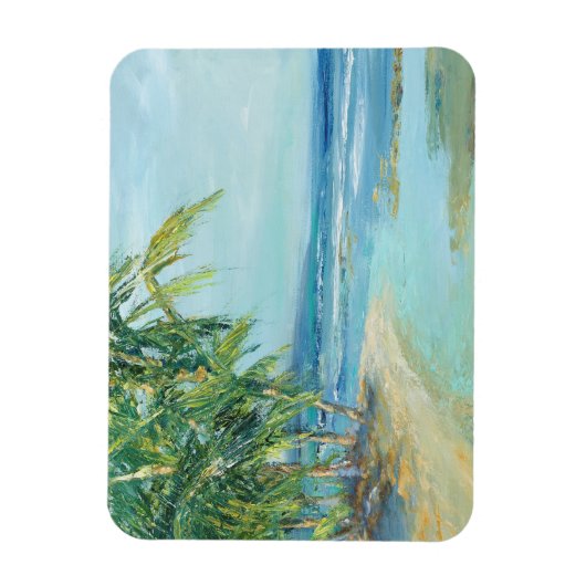 Blauwe kuststrook magneet (Verticaal)