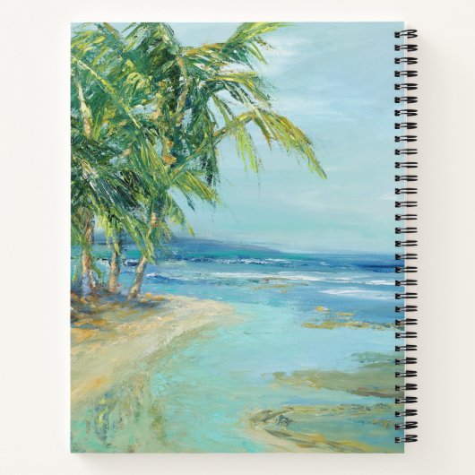 Blauwe kuststrook notitieboek (Achterkant)