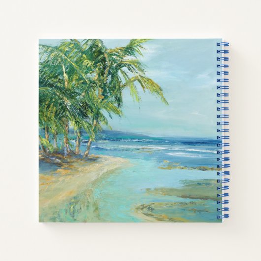 Blauwe kuststrook notitieboek (Achterkant)