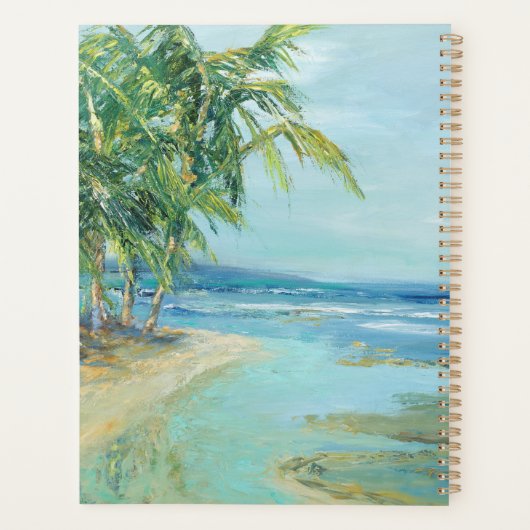 Blauwe kuststrook planner (Achterkant)