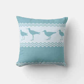 Blauwe kuststroop kussen