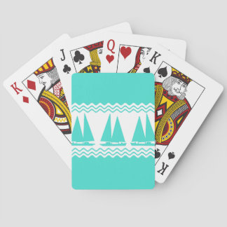 Blauwe kuststropen pokerkaarten