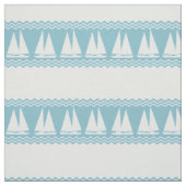 Blauwe kuststropen stof (Swatch)