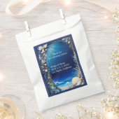 blauwe kustvibe bruiloft bedankzakje (Geknipt)
