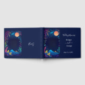 blauwe kustvibe bruiloft gastenboek (Volledig)