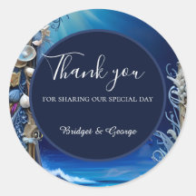 blauwe kustvibe bruiloft