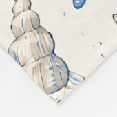 Blauwe Kustvis Vliesdeken Fleece Deken (Hoek)