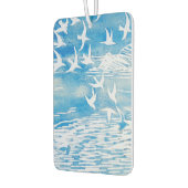 Blauwe kustvogels Moderne Waterverf Art Luchtverfrisser (Links)