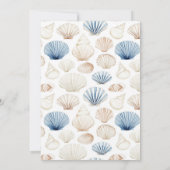 Blauwe Kustzee je binnenkort babyshower Kaart (Achterkant)
