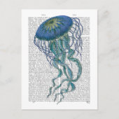 Blauwe kwal briefkaart (Voorkant)