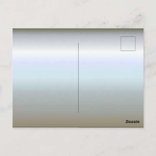 Blauwe kwal briefkaart (Achterkant)