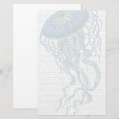 Blauwe kwal briefpapier (Voorkant / Achterkant)