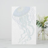 Blauwe kwal briefpapier (Staand voorkant)