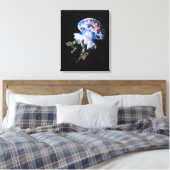 Blauwe kwal Fine Art Canvas Print (Insitu (Slaapkamer))