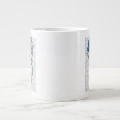 Blauwe kwal grote koffiekop (Voorkant)