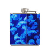 Blauwe kwal heupfles (Achterkant)