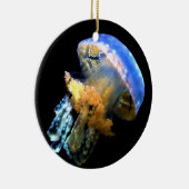 Blauwe kwal keramisch ornament (Rechts)