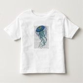 Blauwe kwal kinder shirts (Voorkant)