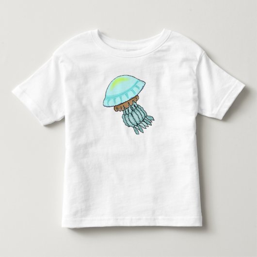 Blauwe kwal kinder shirts (Voorkant)