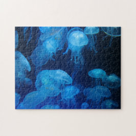 Blauwe kwal legpuzzel