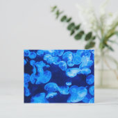 Blauwe kwal onder water briefkaart (Staand voorkant)