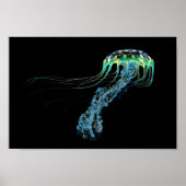 Blauwe kwal poster (Voorkant)