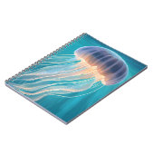 Blauwe kwal | Schilderij van oceandier Notitieboek (Linkerzijde)